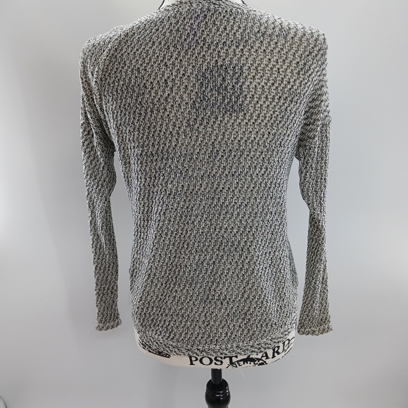 ALYA Knit Aztec Sweater Womens Hi Low Casual Long Sleeve Crew Neck Size S - Picture 4 of 9